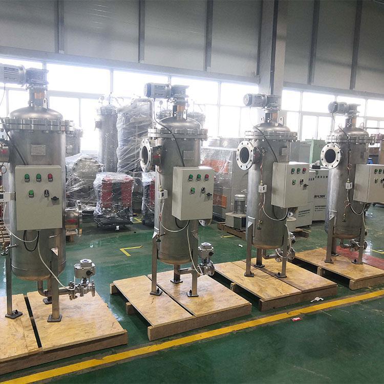 立式電機(jī)驅(qū)動(dòng)刷式自清洗過濾器 刷式全自助清洗 管道過濾
